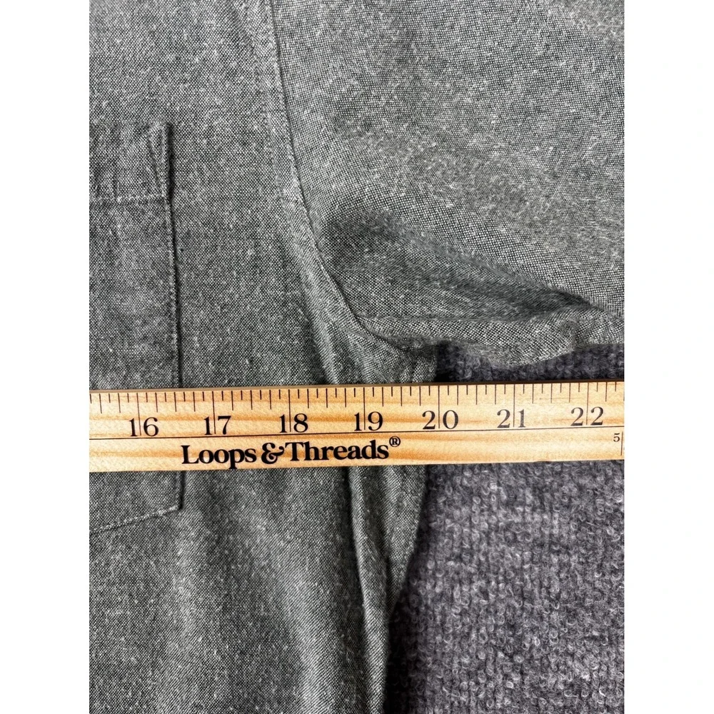 Pladra Flannel Shirt Mens Small‎ Green Button Down Made in USA Landscape Lining - Picture 9 of 11